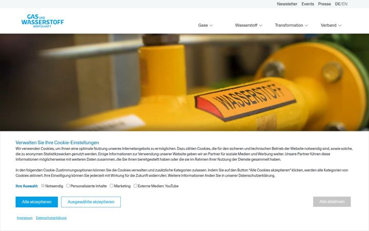 Screenshot of gas.info