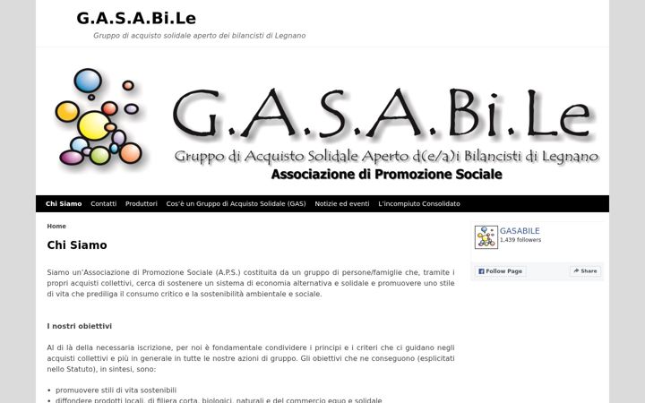 Screenshot of gasabile.org