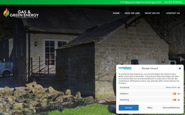 Screenshot of gasandgreenenergy.com