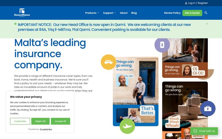 Screenshot of gasanmamo.com