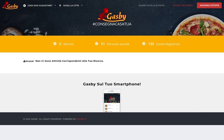 Screenshot of gasby.it