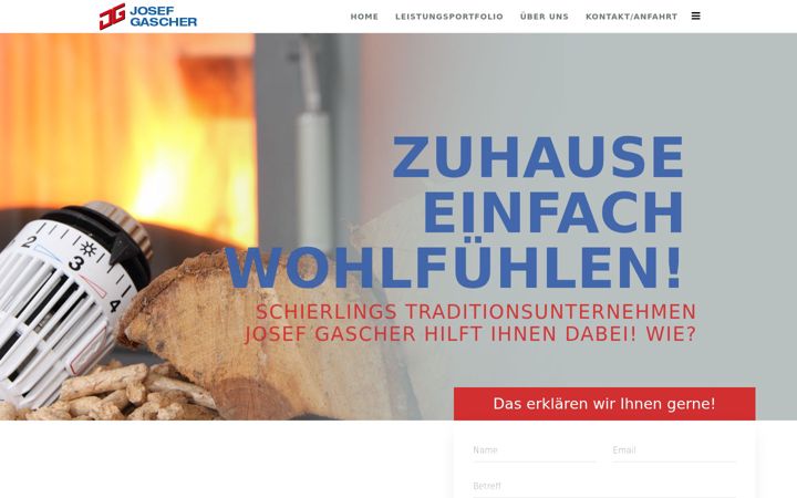 Screenshot of gascher.de