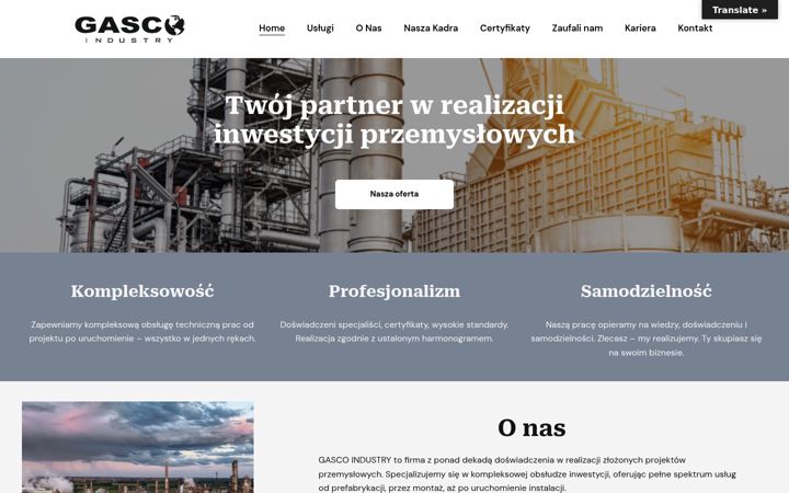 Screenshot of gasco-industry.pl