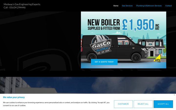 Screenshot of gascobathco.com