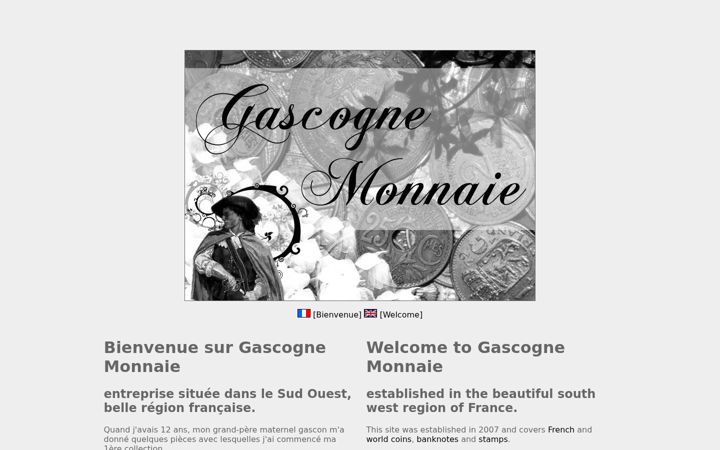 Screenshot of gascogne-monnaie.com