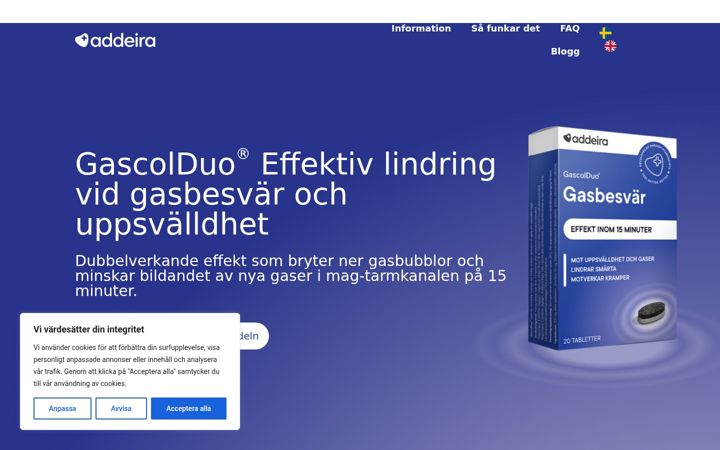 Screenshot of gascolduo.se