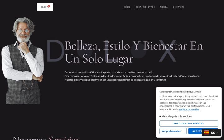 Screenshot of gasconpeluqueria.com