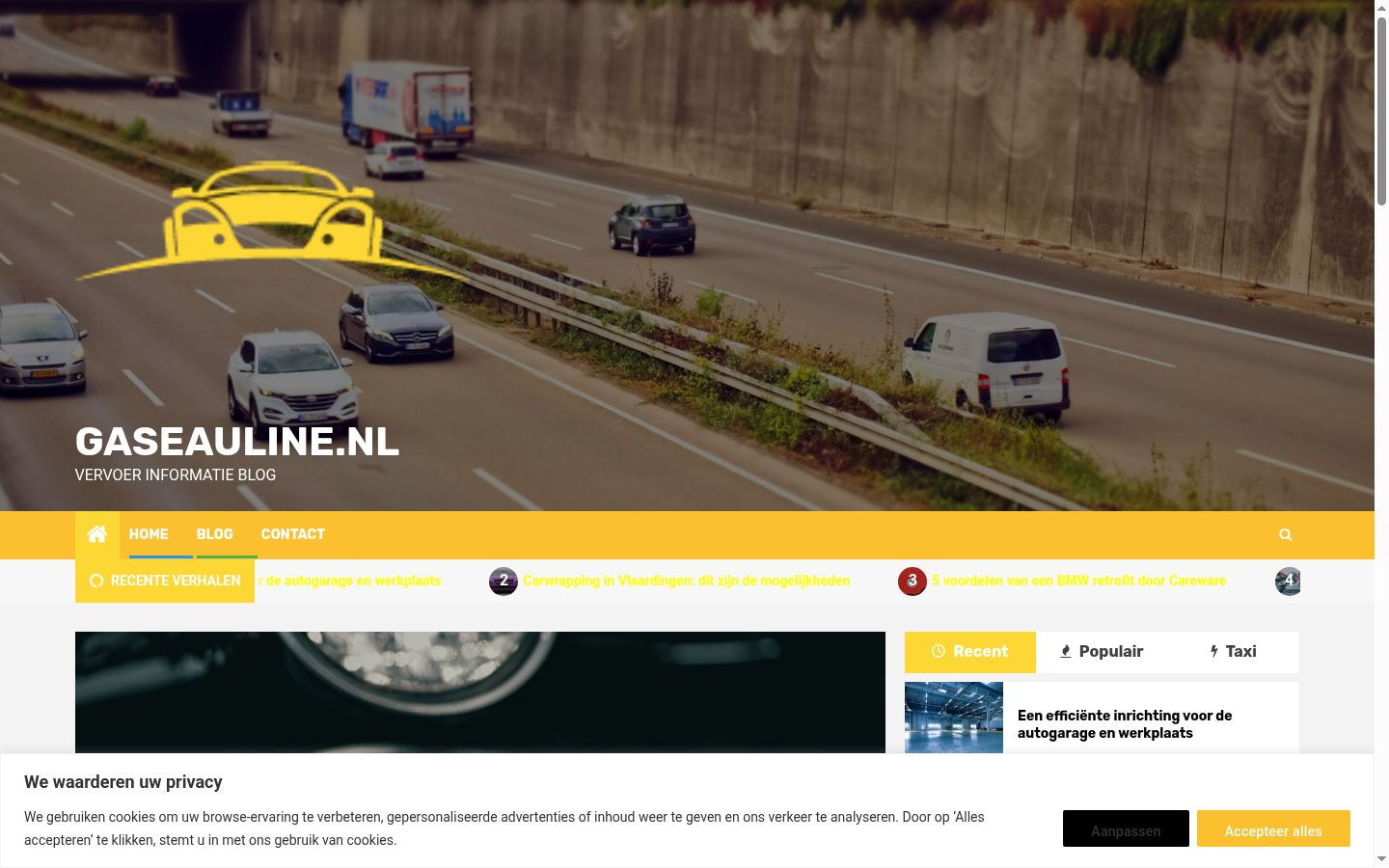 Screenshot des Einwilligungsbanners vor jeglicher Interaktion