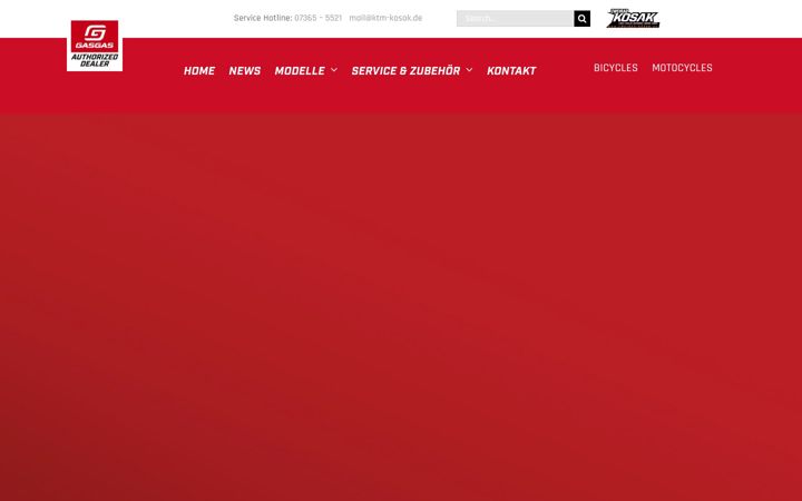 Screenshot of gasgas-kosak.de