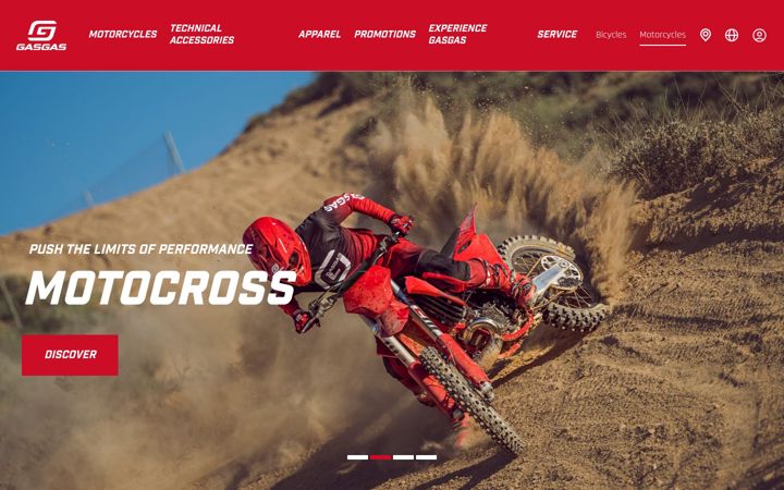 Screenshot of gasgas.com