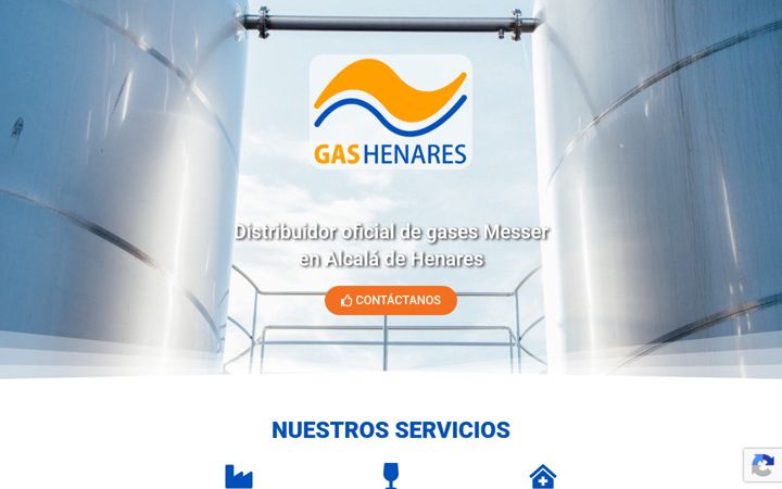 Screenshot of gashenares.es
