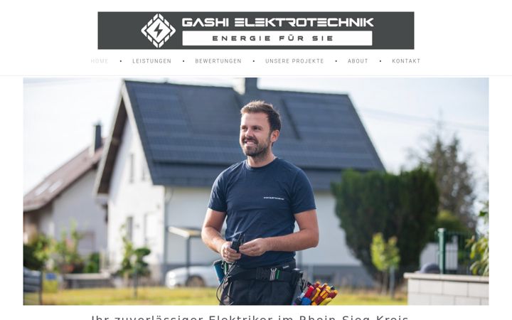 Screenshot of gashi-elektrotechnik.de