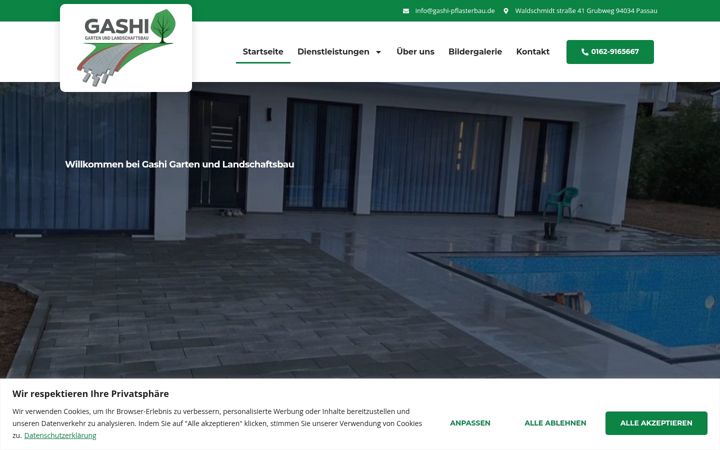 Screenshot of gashi-pflasterbau.de