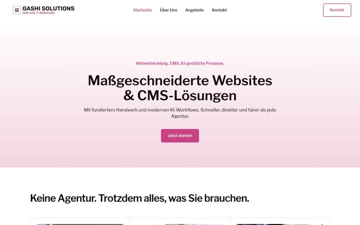 Screenshot of gashi-solutions.de