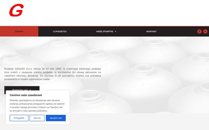 Screenshot of gasilko.si