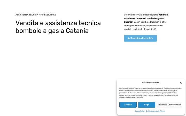 Screenshot of gasinbomboleagipbuccheri.it