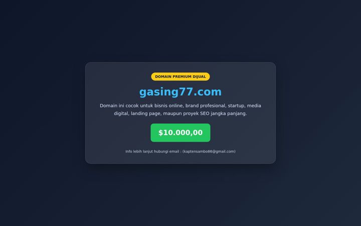 Screenshot of gasing77.com