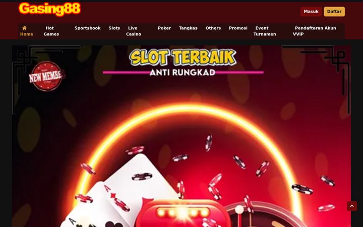 Screenshot of gasing88slot.com
