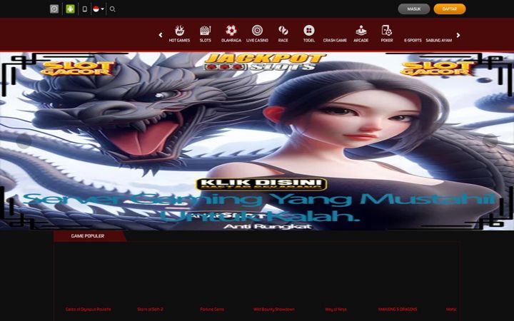 Screenshot of gasingslot.com