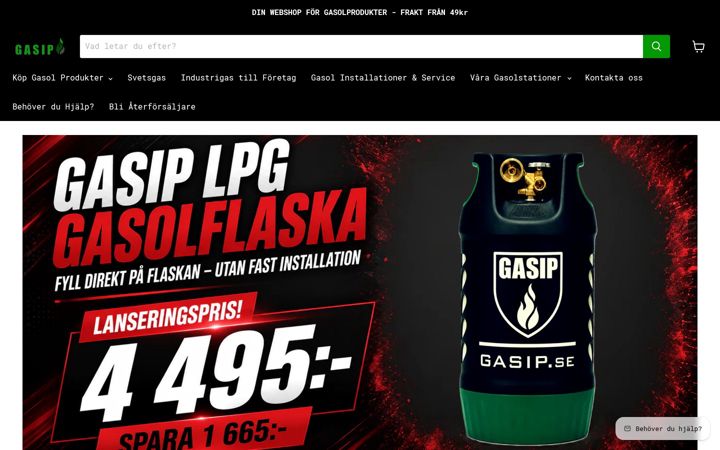 Screenshot of gasip.se