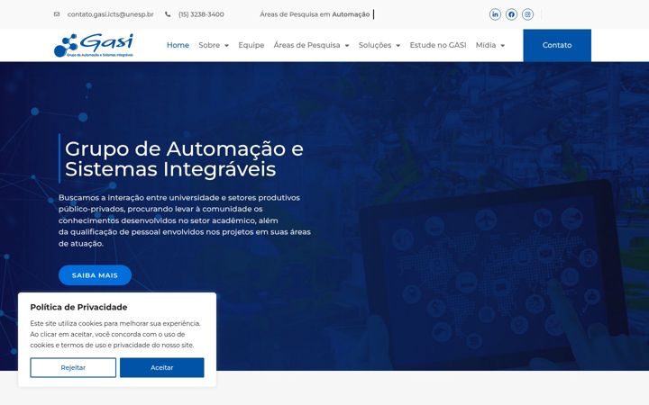 Screenshot of gasiweb.com.br