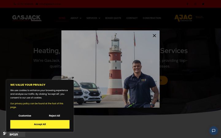 Screenshot of gasjack.co.uk