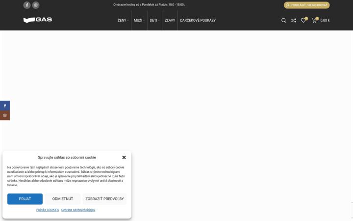 Screenshot of gasjeans.sk