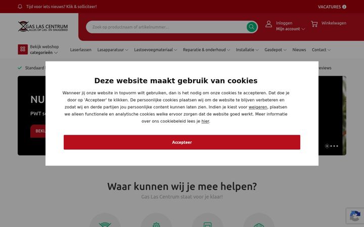 Screenshot of gaslascentrum.nl