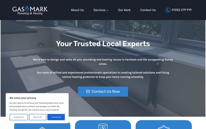 Screenshot of gasmarkheating.com