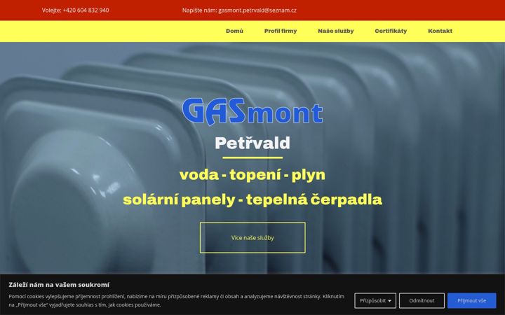 Screenshot of gasmontcz.cz