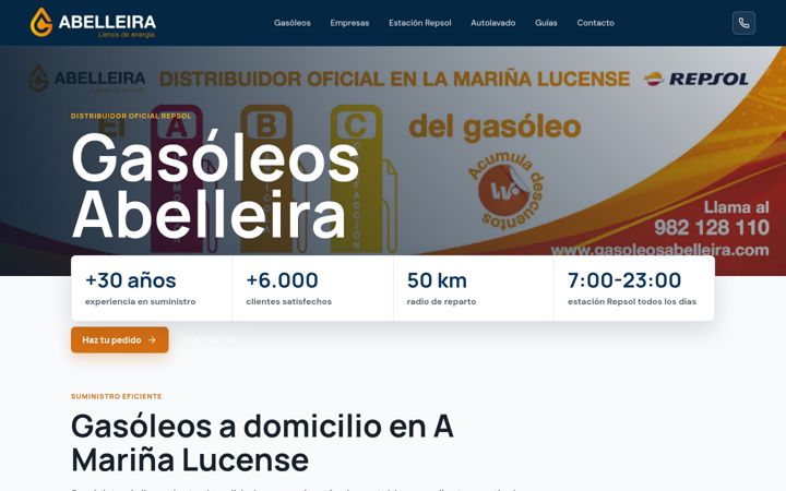 Capture d'écran de gasoleosabelleira.com