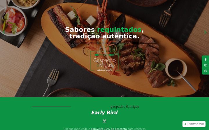 Screenshot of gaspachoemigas.com