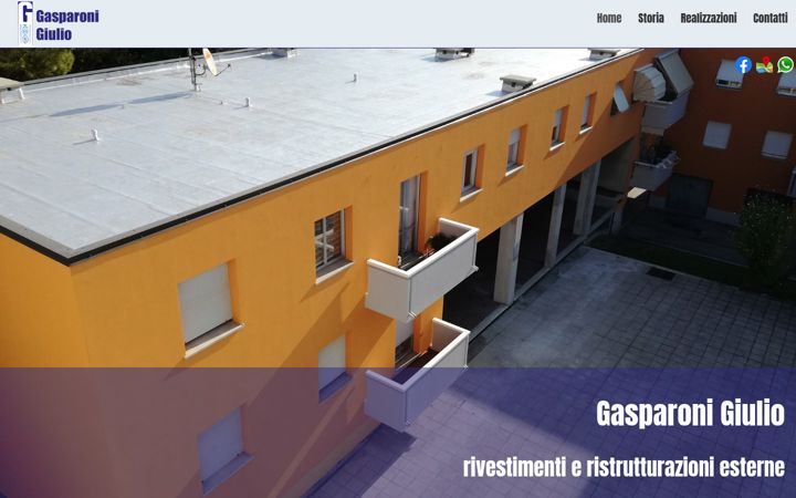 Screenshot του gasparoni.it