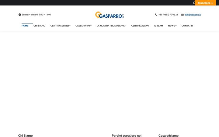Screenshot of gasparro.it