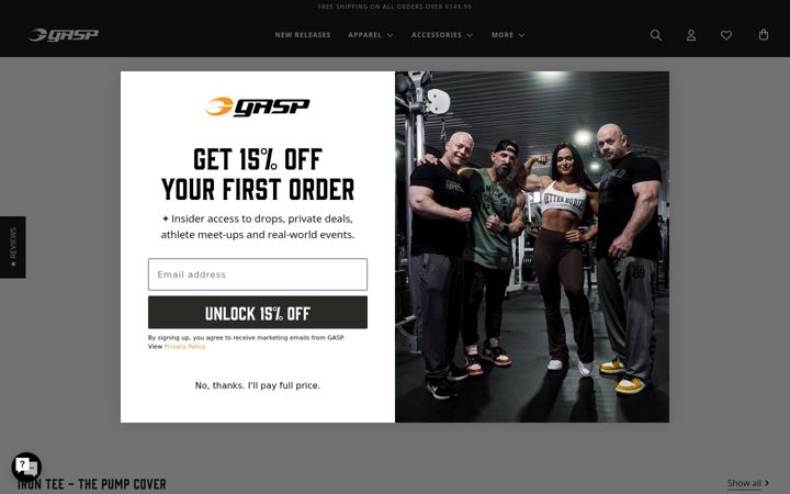 Screenshot of gaspofficial.com