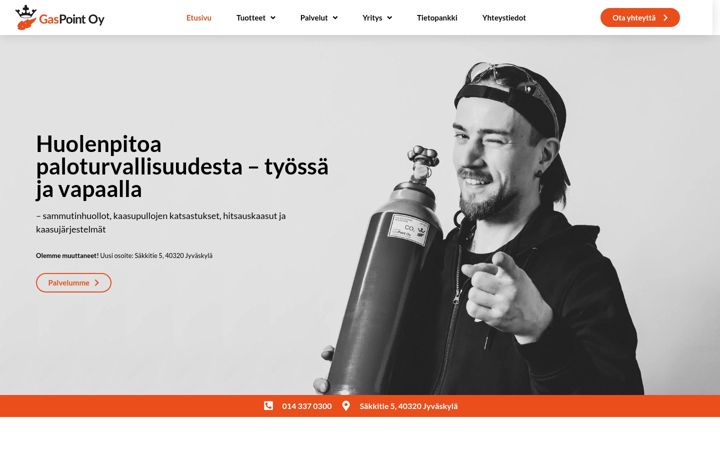 Screenshot of gaspoint.fi