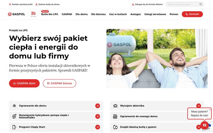Screenshot of gaspol.pl