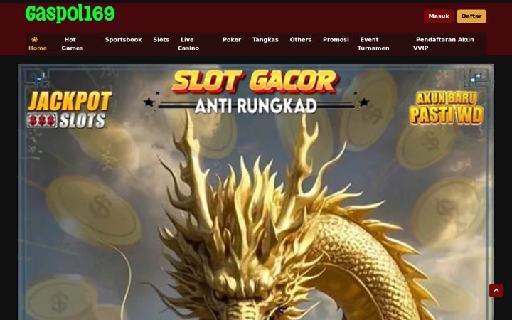 Screenshot of gaspol169slot.net