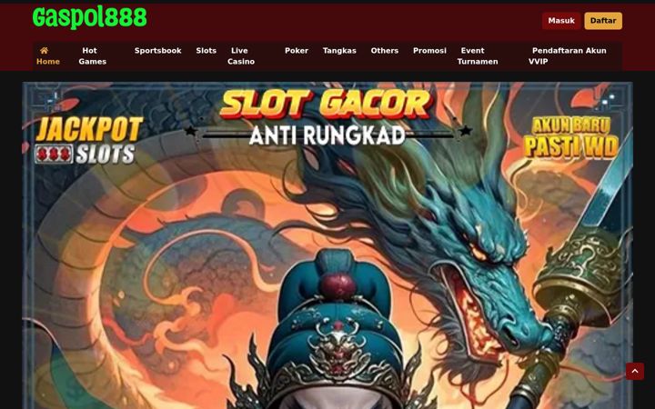 Screenshot of gaspol888slot.com