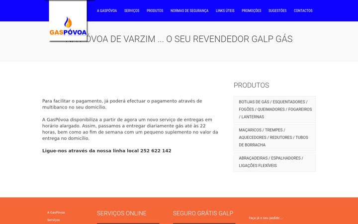 Screenshot of gaspovoa.pt