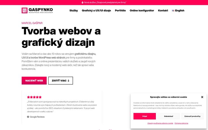 Screenshot of gaspynko.sk