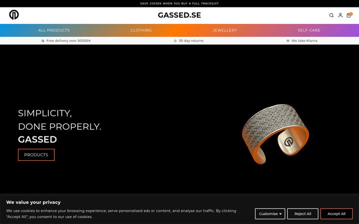 Screenshot of gassed.se