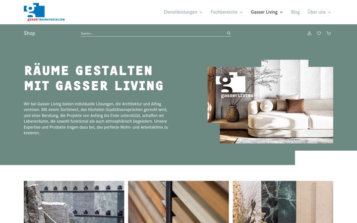 Screenshot of gasserliving.ch