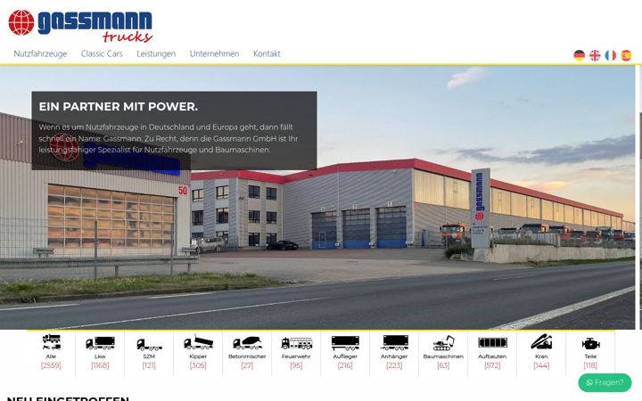Screenshot of gassmann-gmbh.com