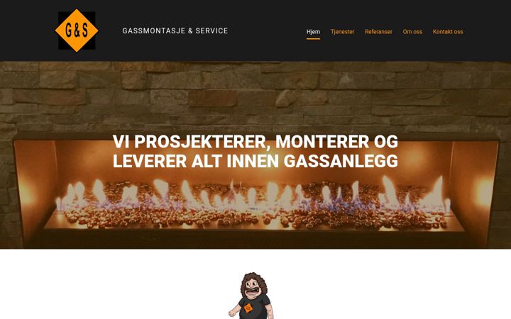 Screenshot of gassmontasje.no