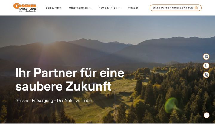 Screenshot of gassner-entsorgung.at