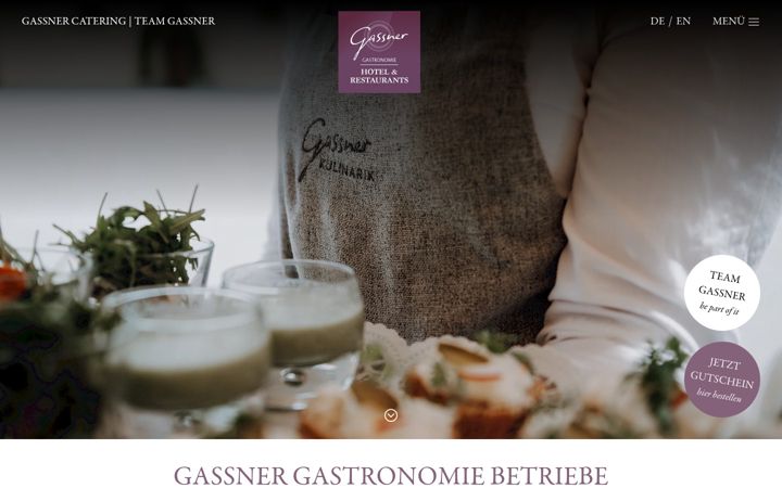 Captura de pantalla de gassner-gastronomie.at