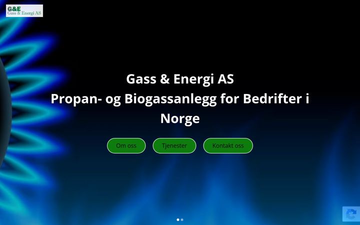 Screenshot of gassogenergi.no