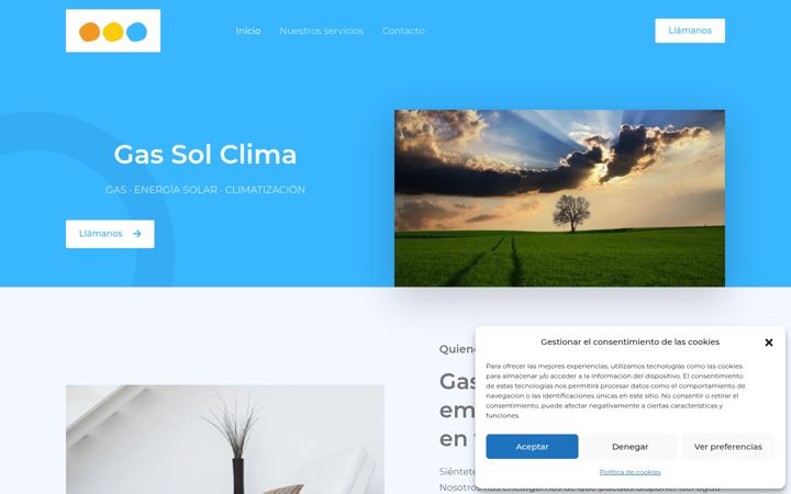Screenshot of gassolclima.es