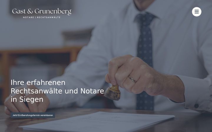 Screenshot of gast-grunenberg.de